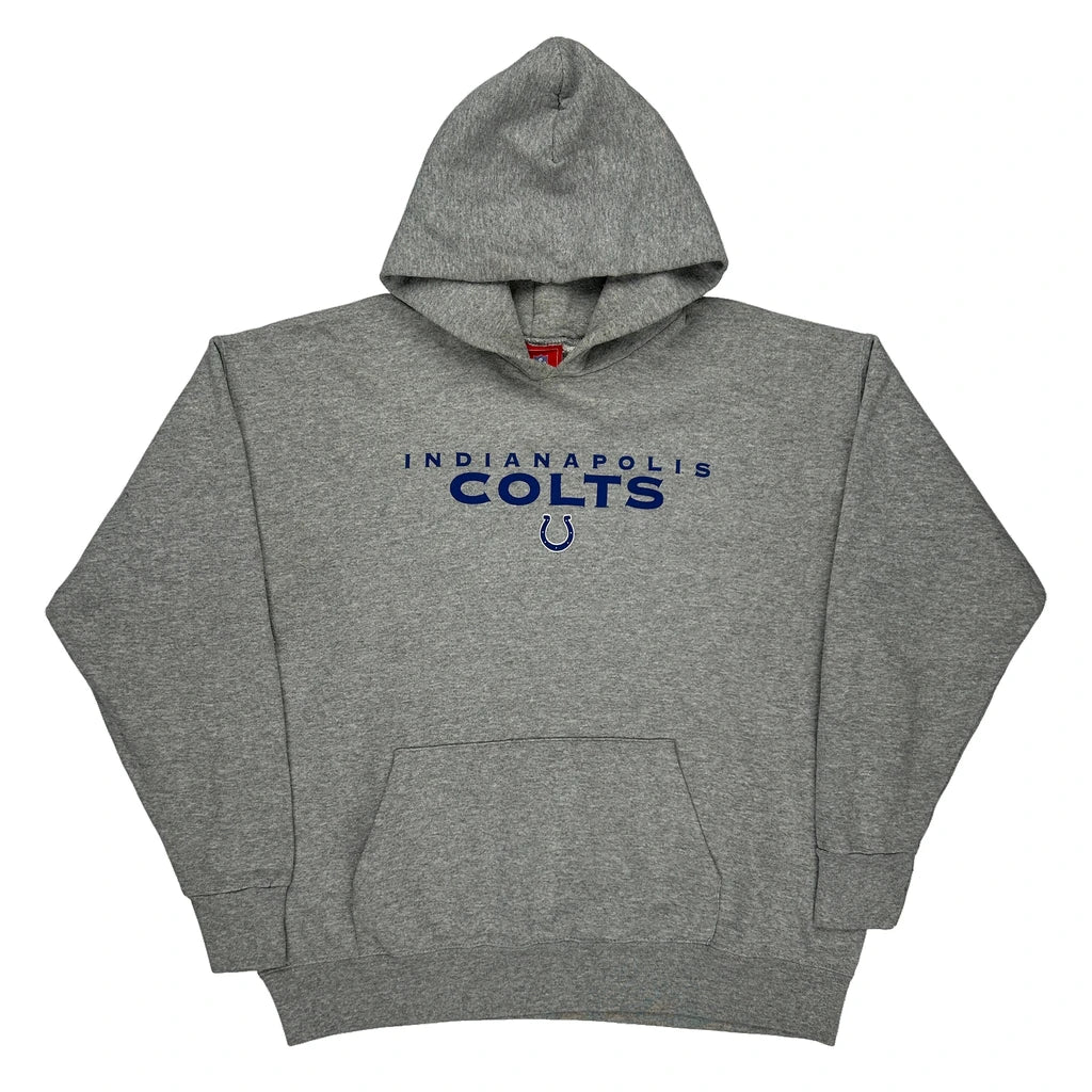 image of Indianapolis Colts Nfl Graphic Hoodie - Large Grey Cotton Blend