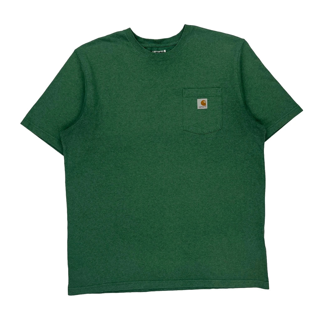image of Loose Fit Carhartt Tall T-Shirt - XL Green Cotton Blend