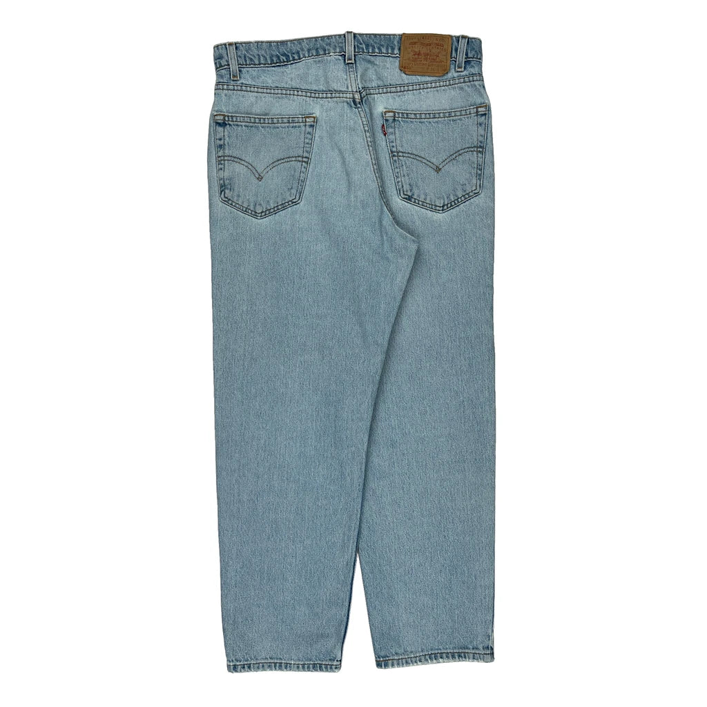 image of 550 Levis Jeans - 34W 30L Light Wash Cotton
