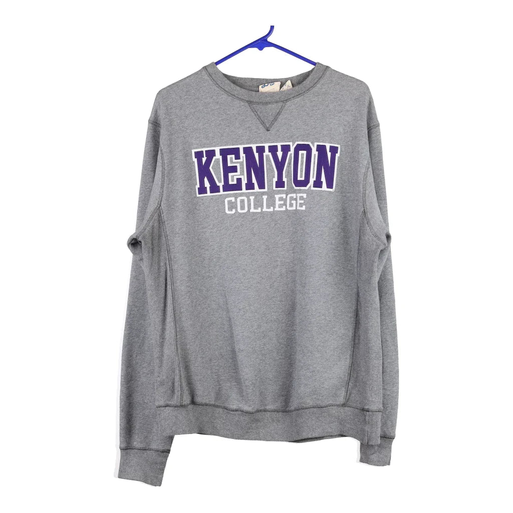 Image of Kenyon College Blue 84 College Sweatshirt - Medium Grey Cotton Blend