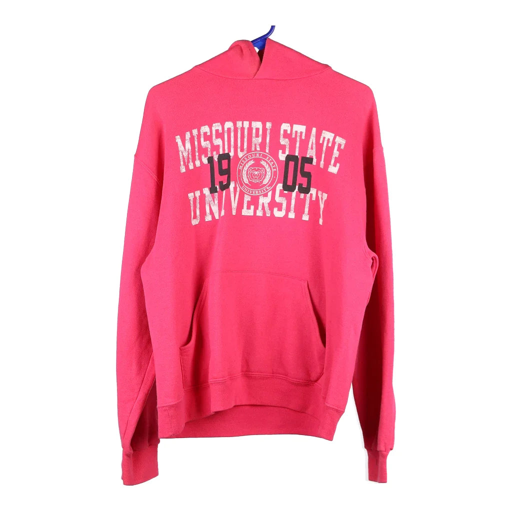 image of Missouri State University Russell Athletic College Hoodie - Medium Pink Cotton Blend