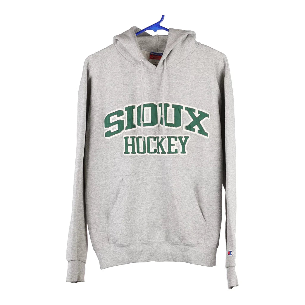 Image of Sioux Hockey Champion College Hoodie - Medium Grey Cotton Blend