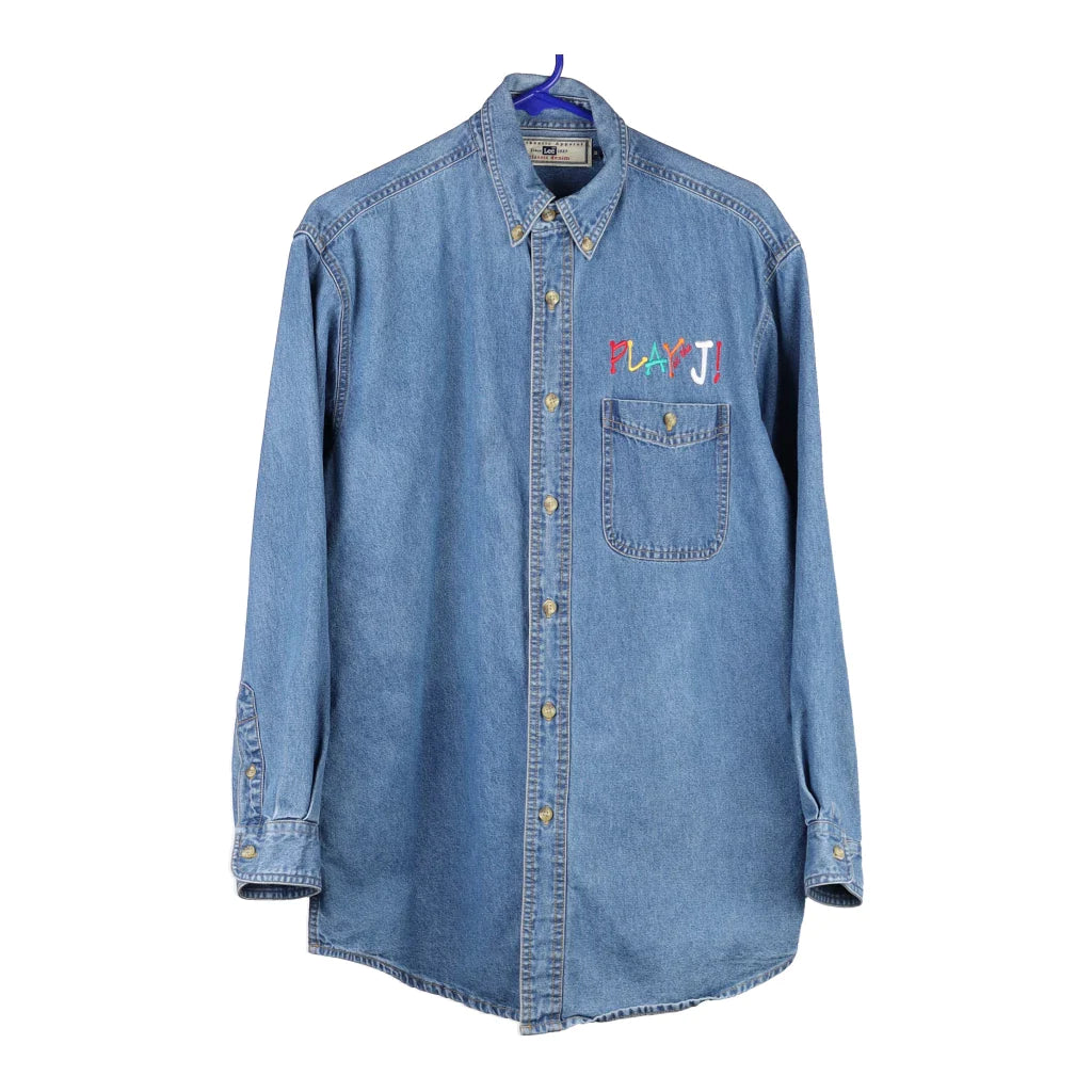 image of Play at the J! Lee Denim Shirt - Large Blue Cotton