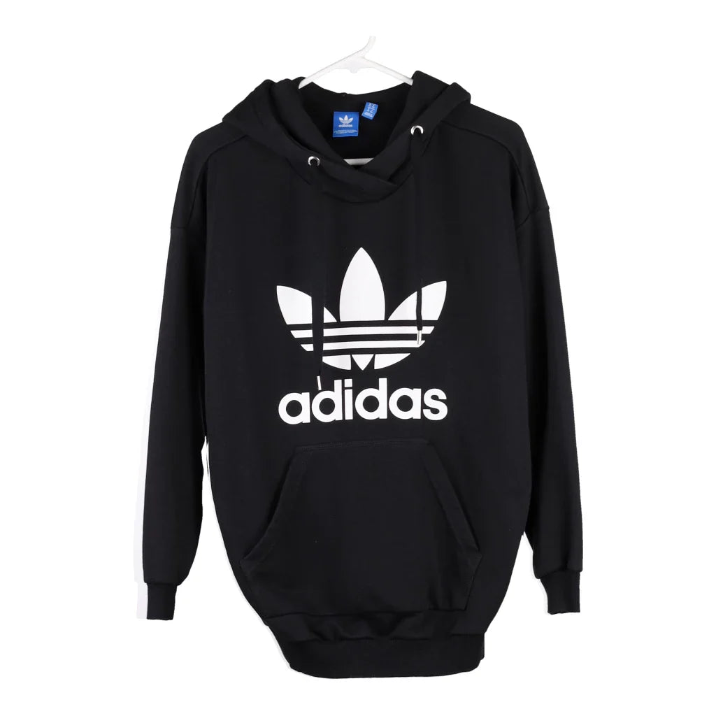 image of Adidas Spellout Hoodie - Medium Black Cotton Blend