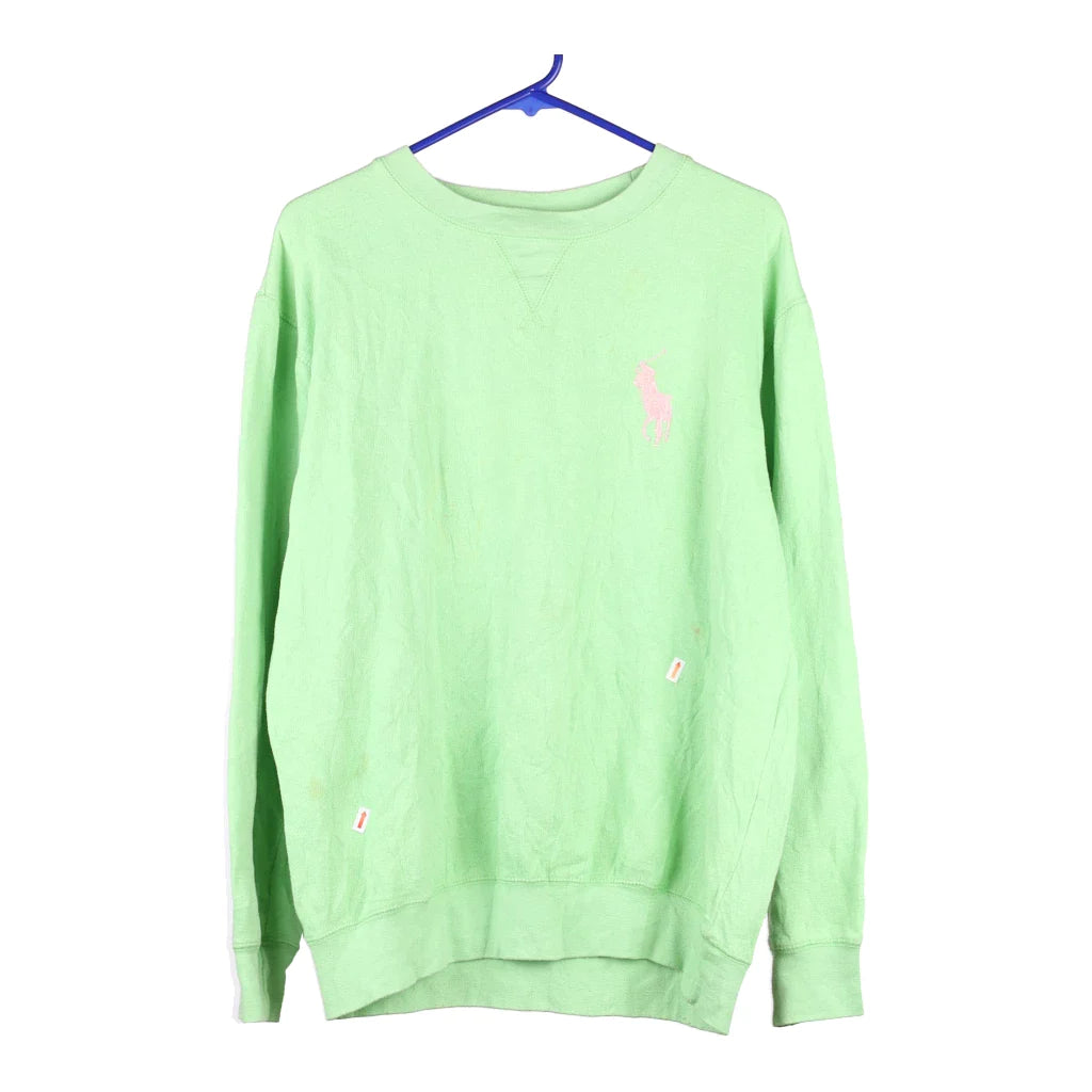 image of Bootleg Ralph Lauren Sweatshirt - Medium Green Cotton Blend