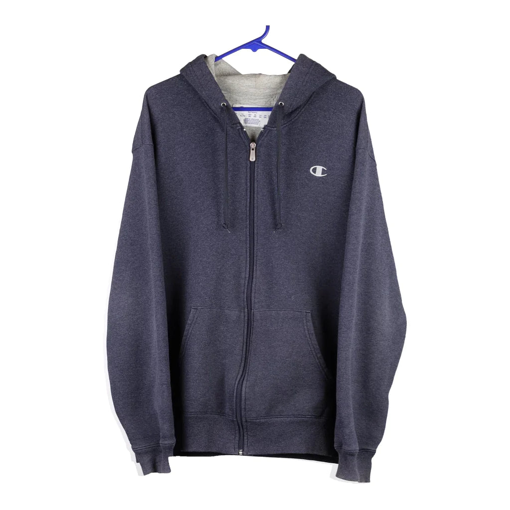 image of Champion Hoodie - XL Navy Cotton Blend