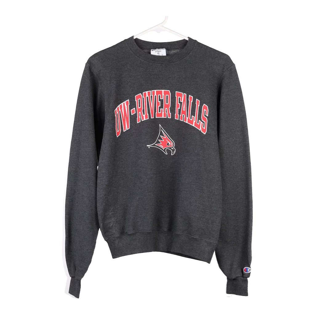 image of UW River Falls Champion Sweatshirt - XS Grey Cotton Blend