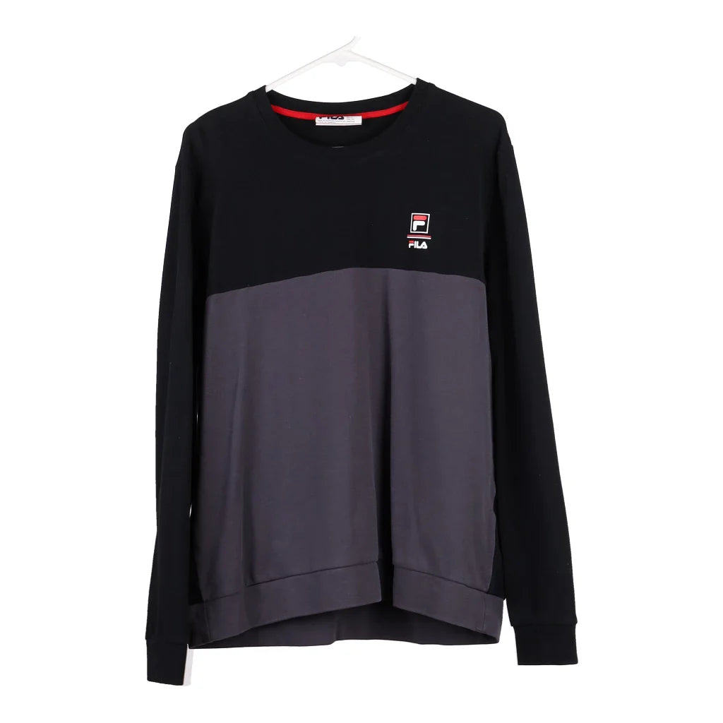 image of Fila Sweatshirt - Large Black Cotton Blend