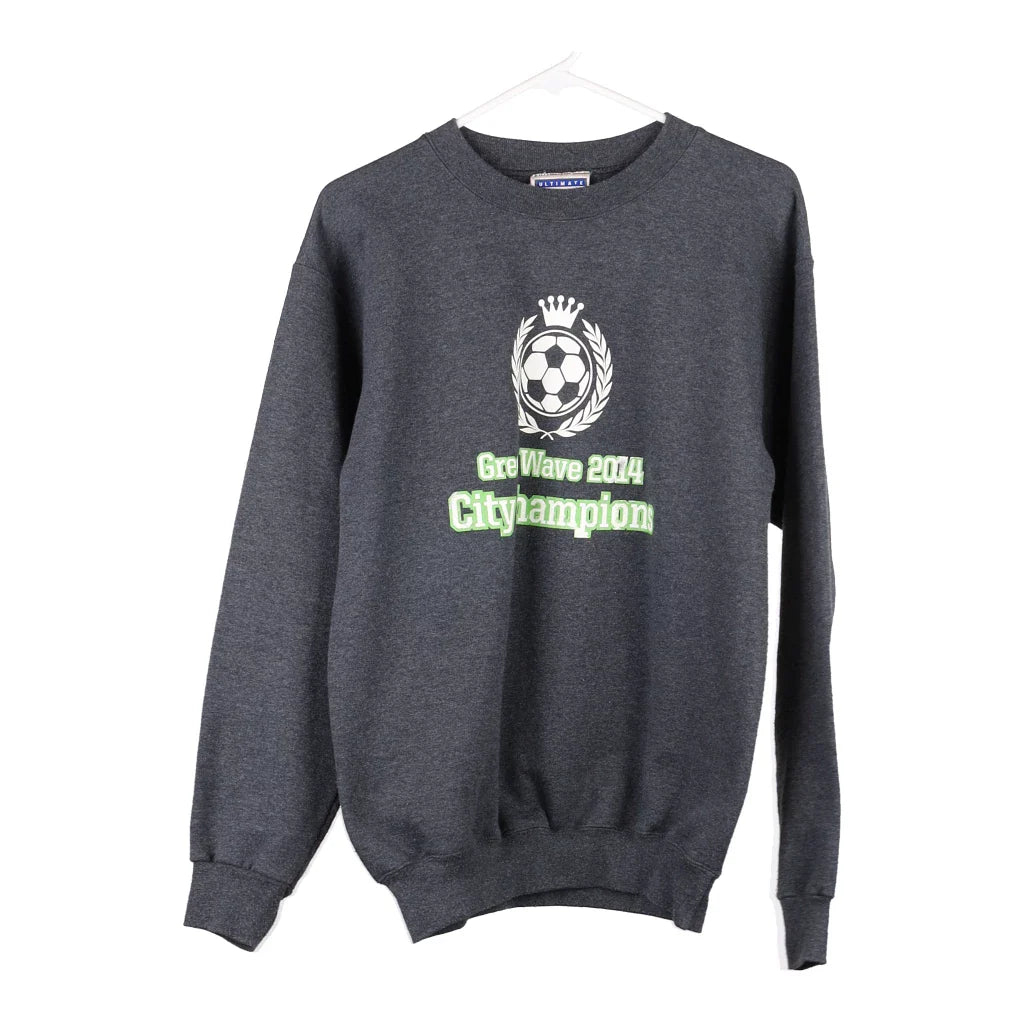 image of Green Wave 2014 Hanes Sweatshirt - Small Grey Cotton Blend