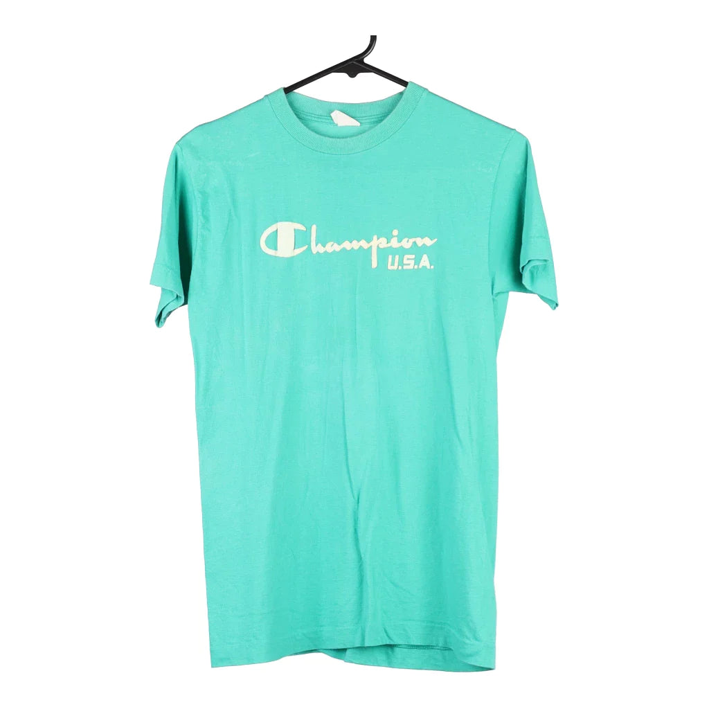 image of Bootleg Champion T-Shirt - Medium Green Cotton