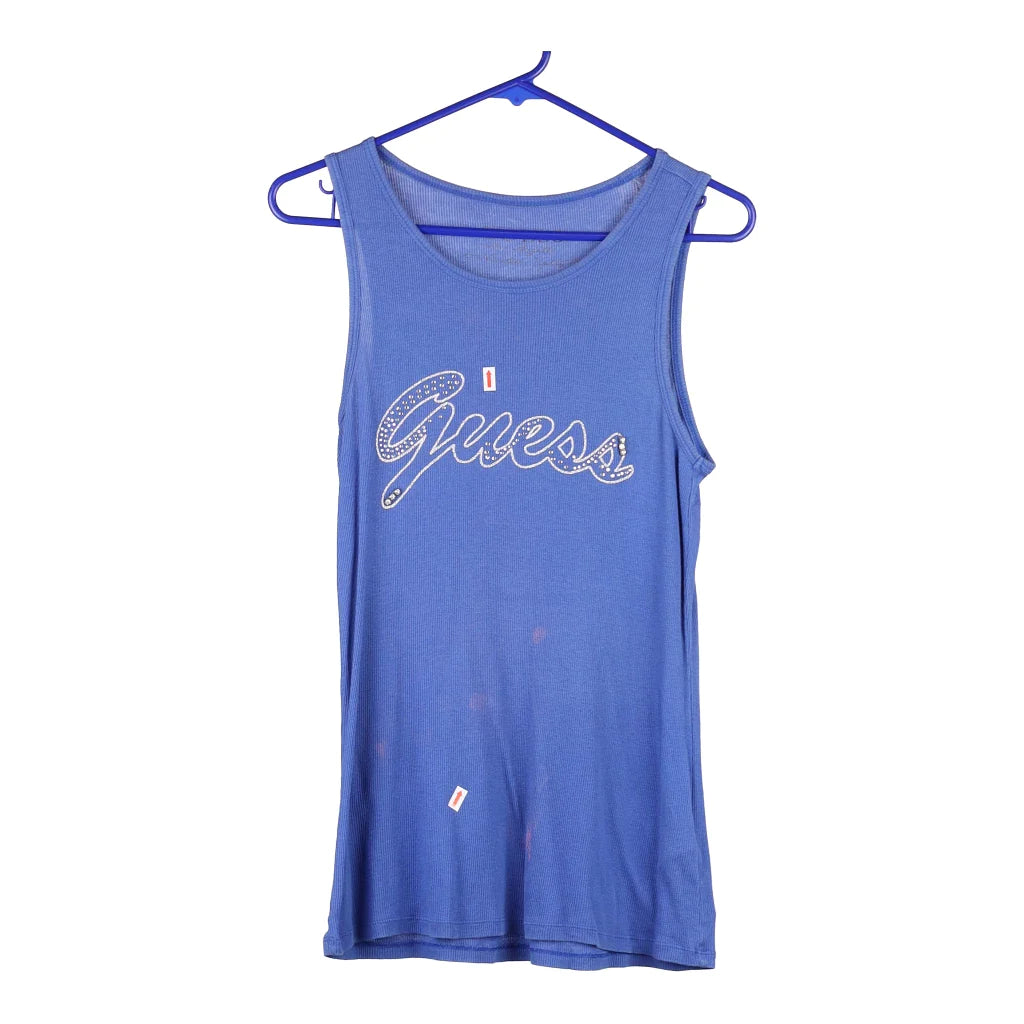 image of Guess Vest - Small Blue Cotton