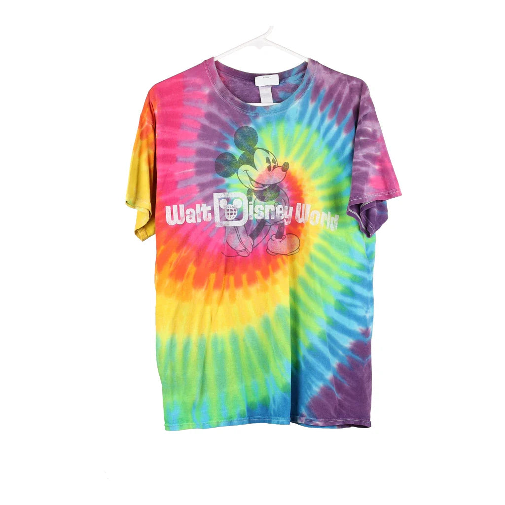 Image of Walt Disney World Disney Parks Tie-Dye T-Shirt - Large Multicoloured Cotton