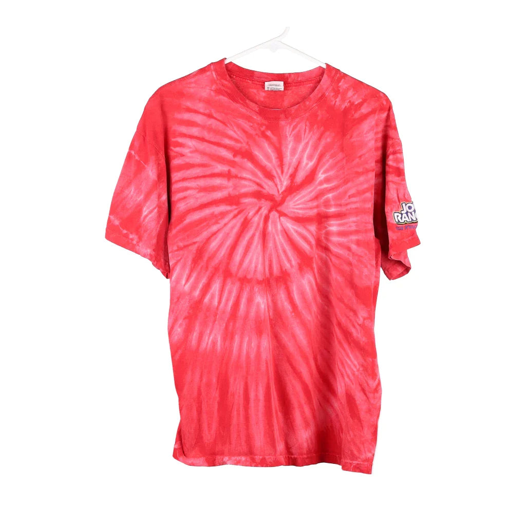 image of Jolly Rancher Anvil Tie-Dye T-Shirt - Large Pink Cotton