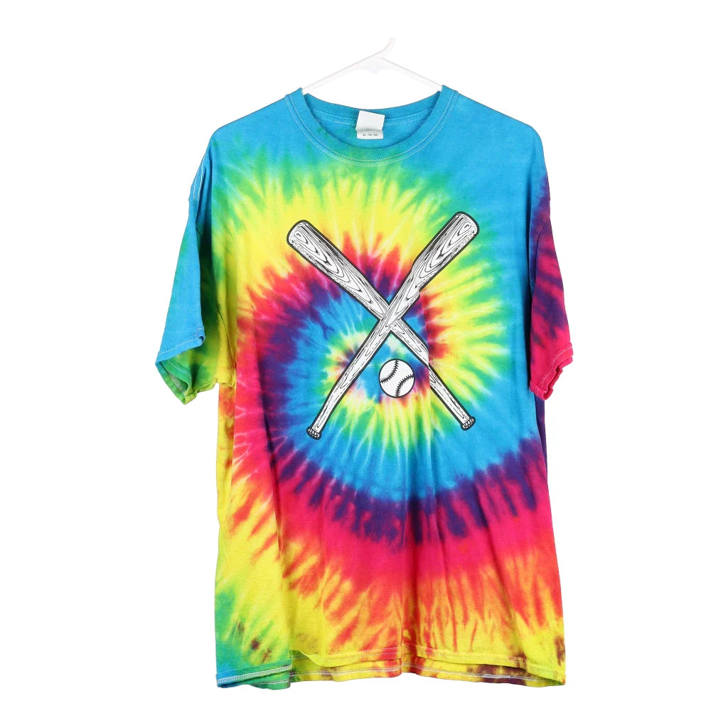 image of Evergreen Campsites & Resort Colortone Tie-Dye T-Shirt - XL Multicoloured Cotton