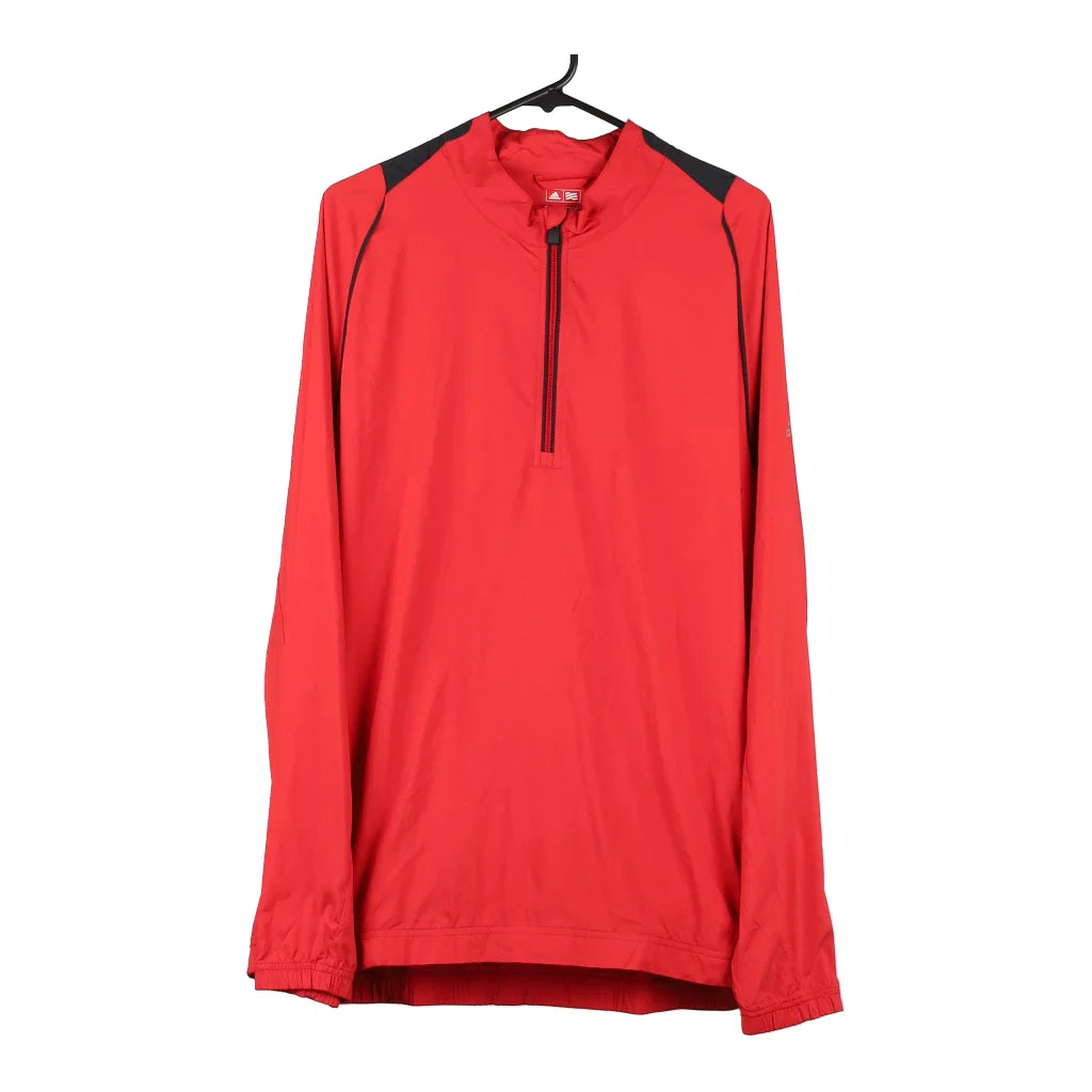 image of Adidas 1/4 Zip - XL Red Polyester