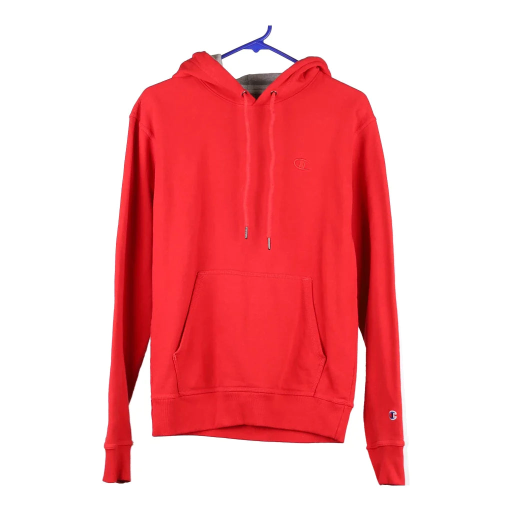 image of Champion Hoodie - Small Red Cotton Blend