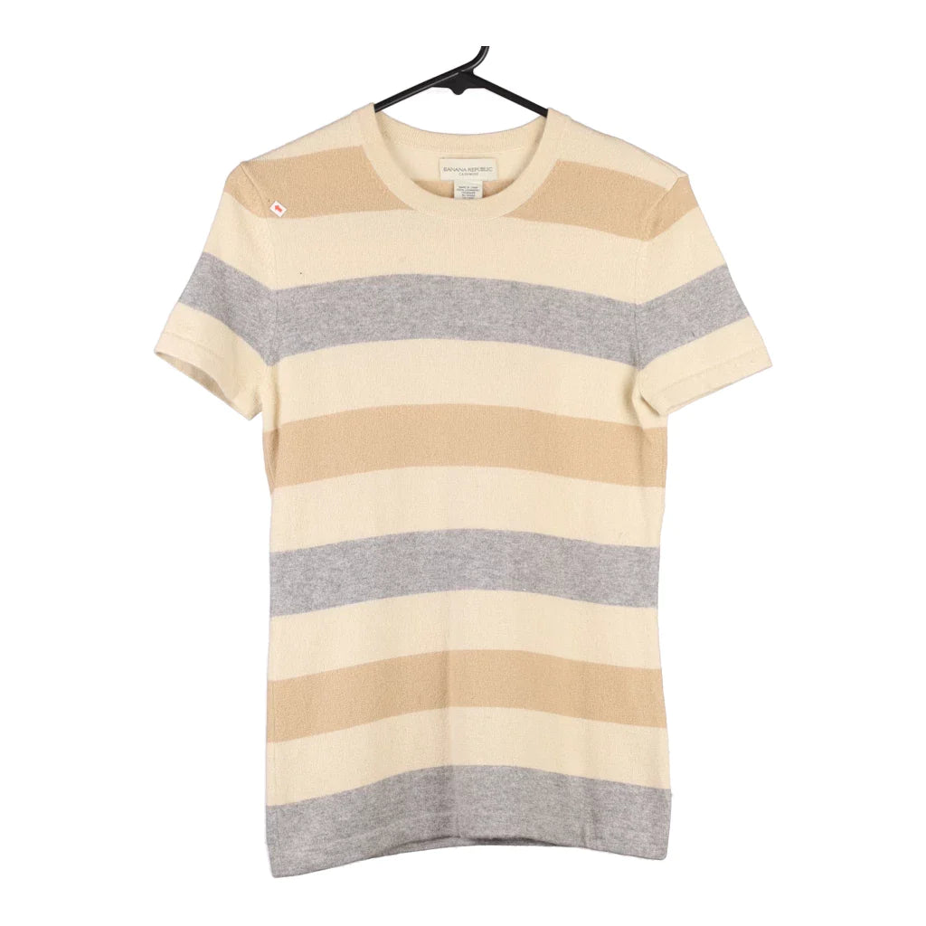 image of Banana Republic Striped Jumper - Medium Beige Cashmere