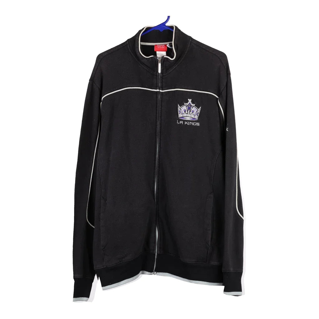 image of LA Kings Reebok NHL Zip Up - Small Black Cotton Blend