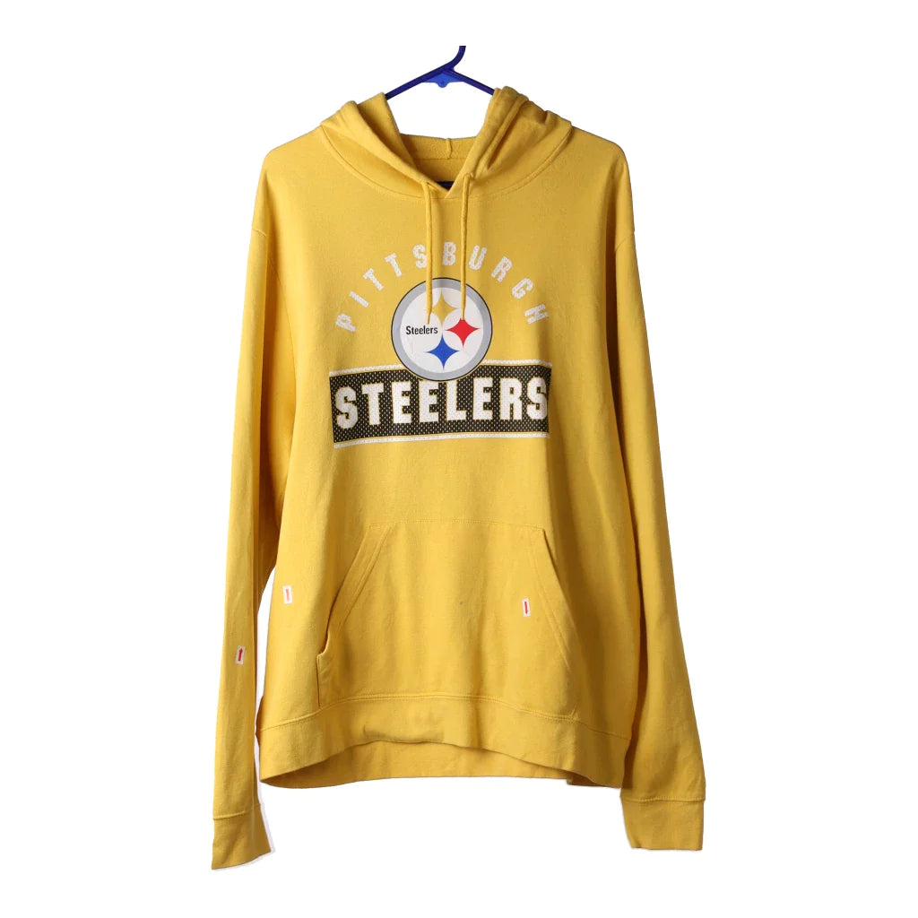 image of Pittsburgh Steelers Unbranded NFL Hoodie - Large Yellow Cotton Blend