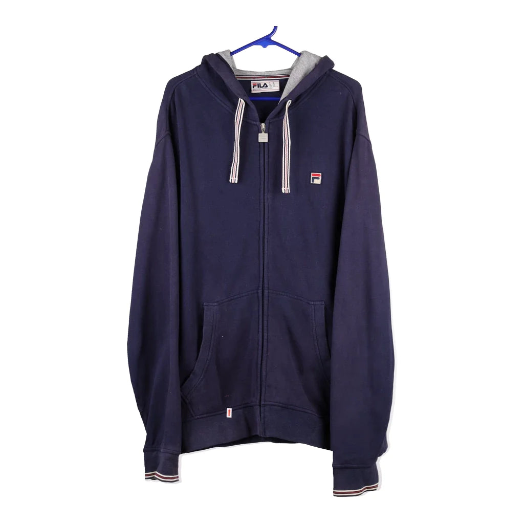image of Fila Hoodie - 2XL Navy Cotton Blend