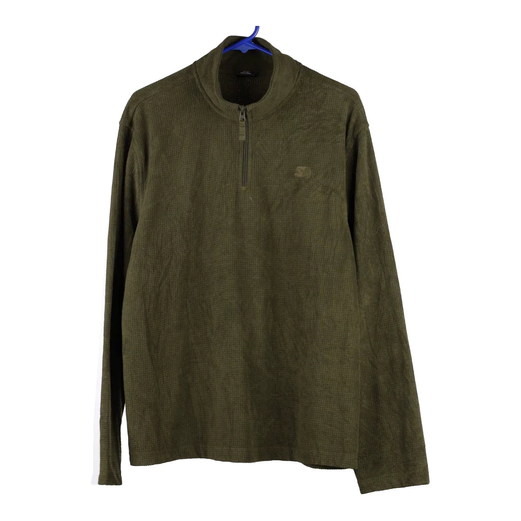 image of Starter 1/4 Zip - Large Green Polyester