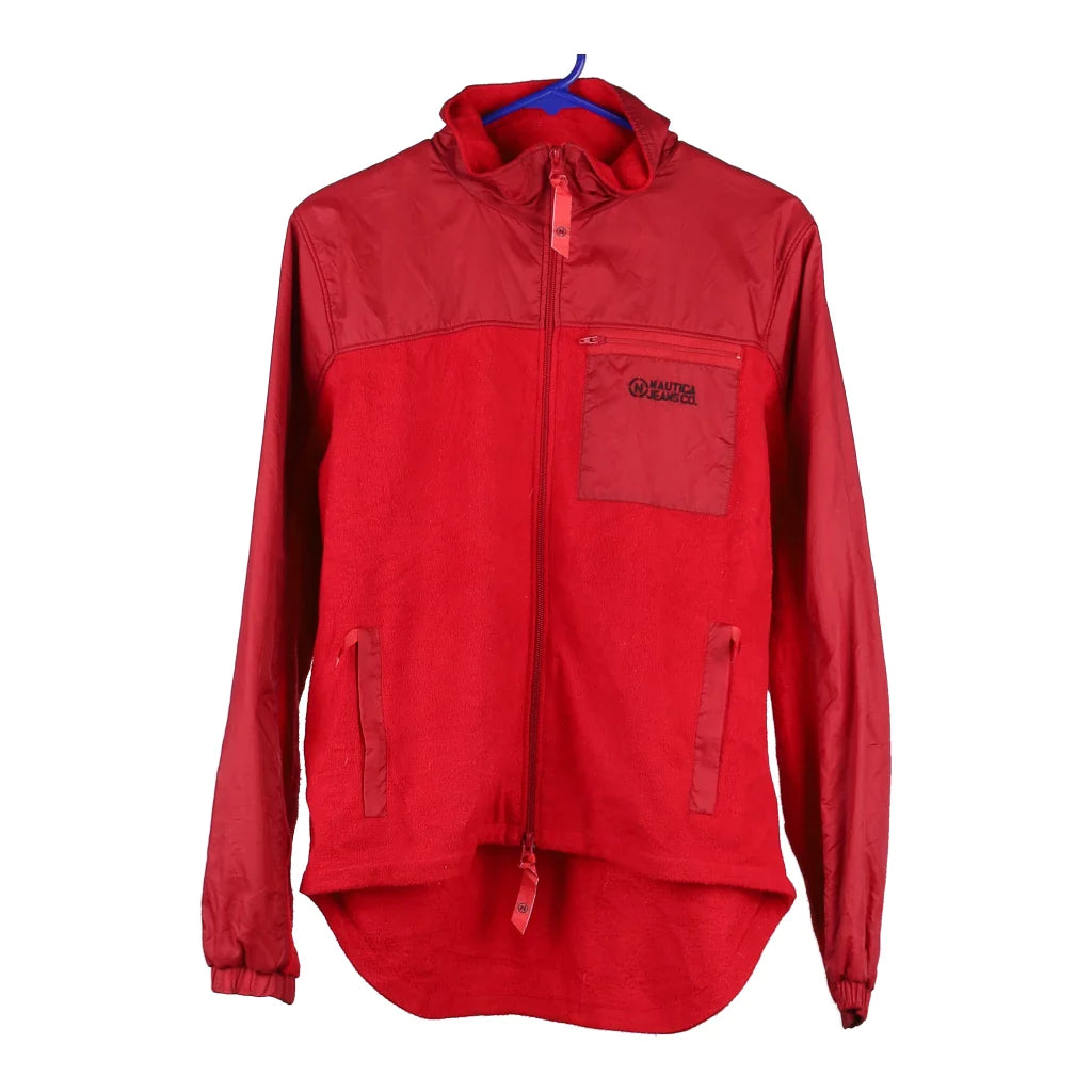 image of Nautica Fleece Jacket - XL Red Polyester