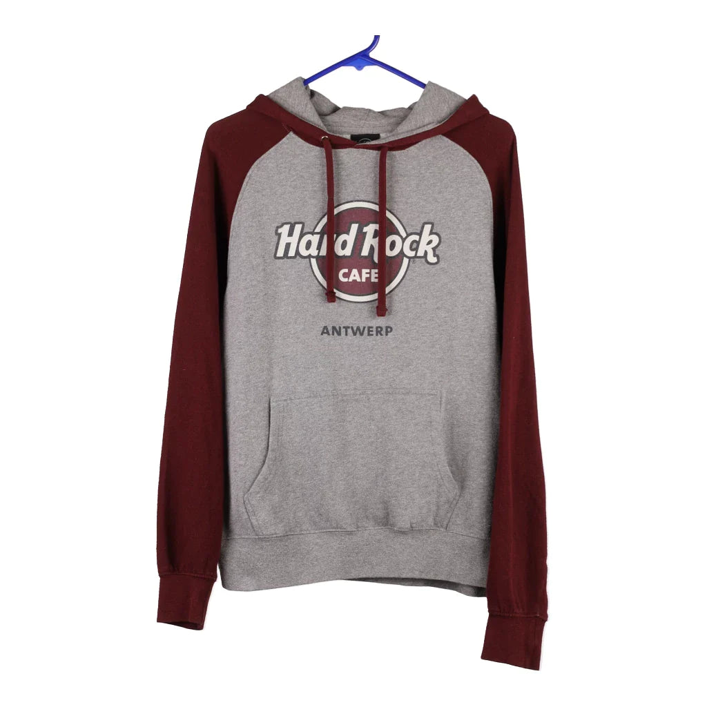 image of Hard Rock Cafe Hoodie - Small Grey Cotton