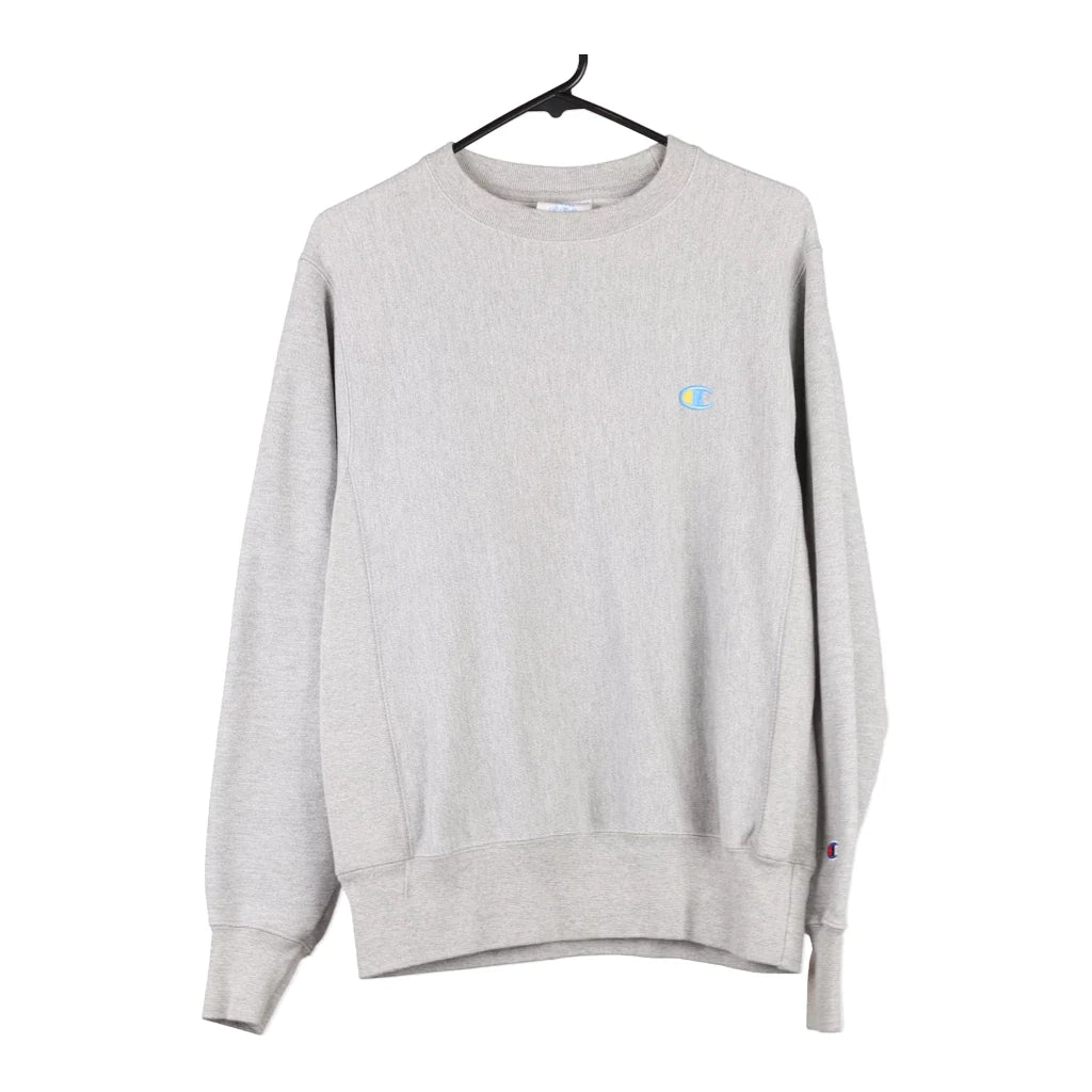 Image of Reverse Weave Champion Sweatshirt - Small Grey Cotton Blend