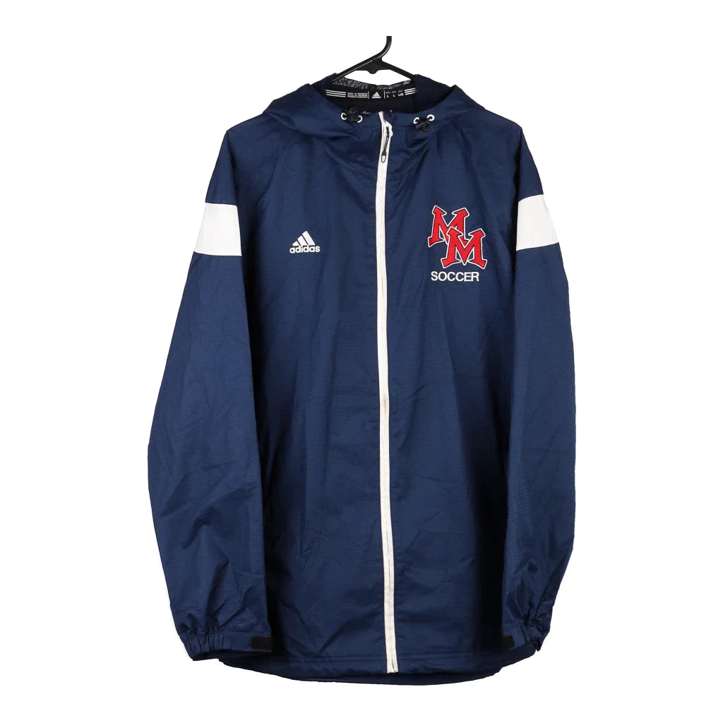 Image of MM Soccer Adidas Jacket - Large Blue Polyester