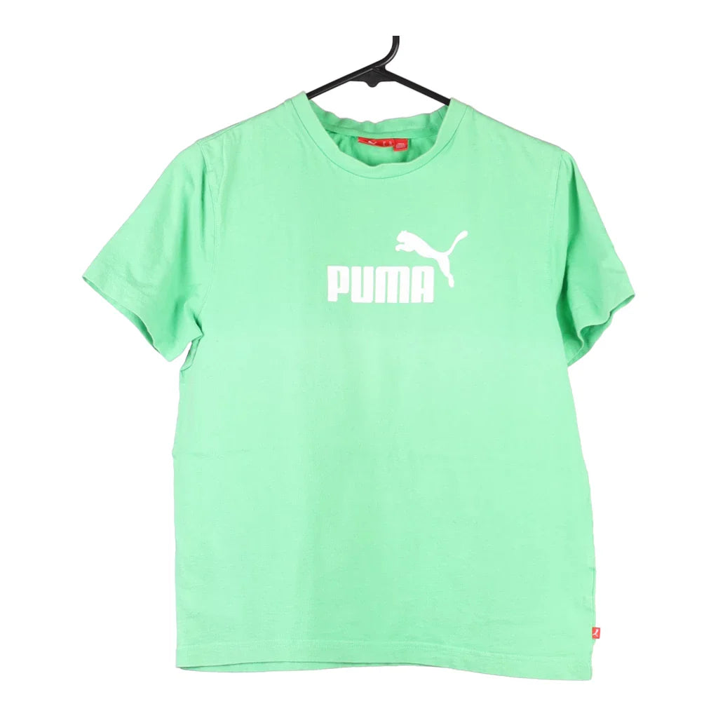 image of Age 11-12 Puma T-Shirt - XL Green Cotton