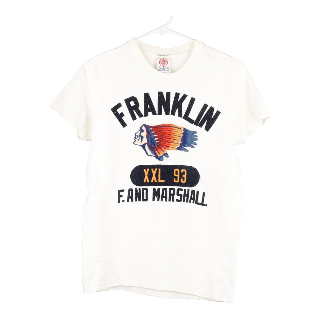 image of Age 18-20 Franklin & Marshall T-Shirt - Small White Cotton