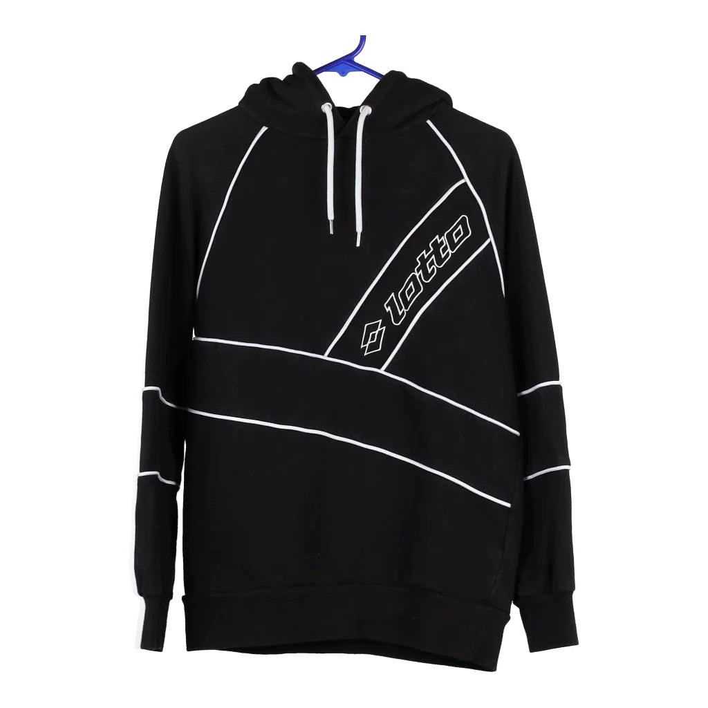 image of Primark x Lotto Hoodie - Small Black Cotton