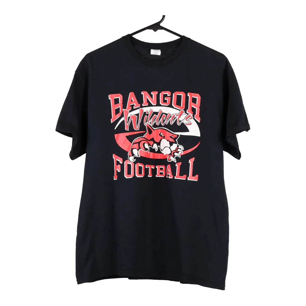 image of Bangor Wildcats Gildan College T-Shirt - Large Black Cotton