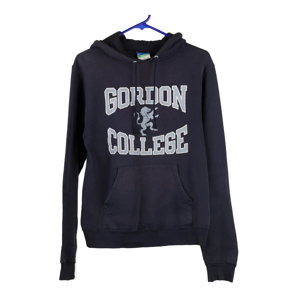 Image of Gordon College Champion Collared Hoodie - XS Navy Cotton Blend