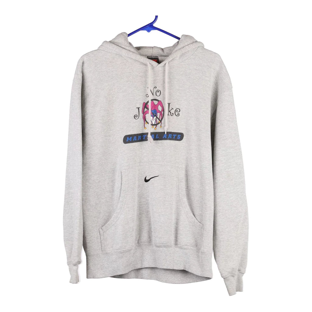 image of Nike Graphic Hoodie - Small Grey Cotton