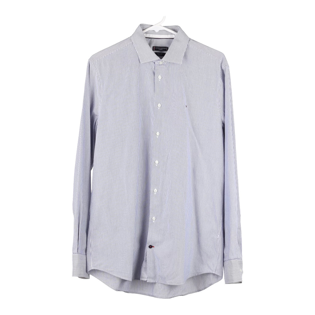 image of Tommy Hilfiger Striped Shirt - XL Blue Cotton