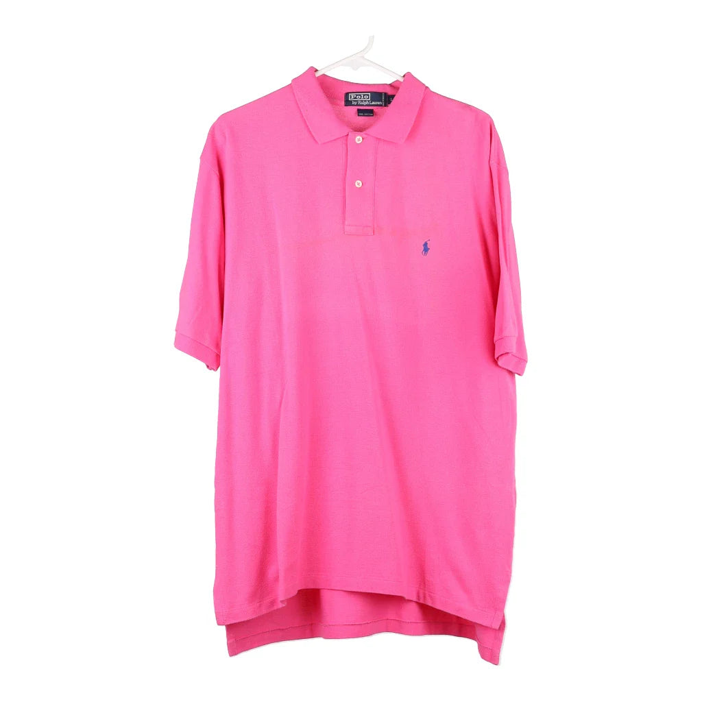image of Polo Ralph Lauren Polo Shirt - Large Pink Cotton