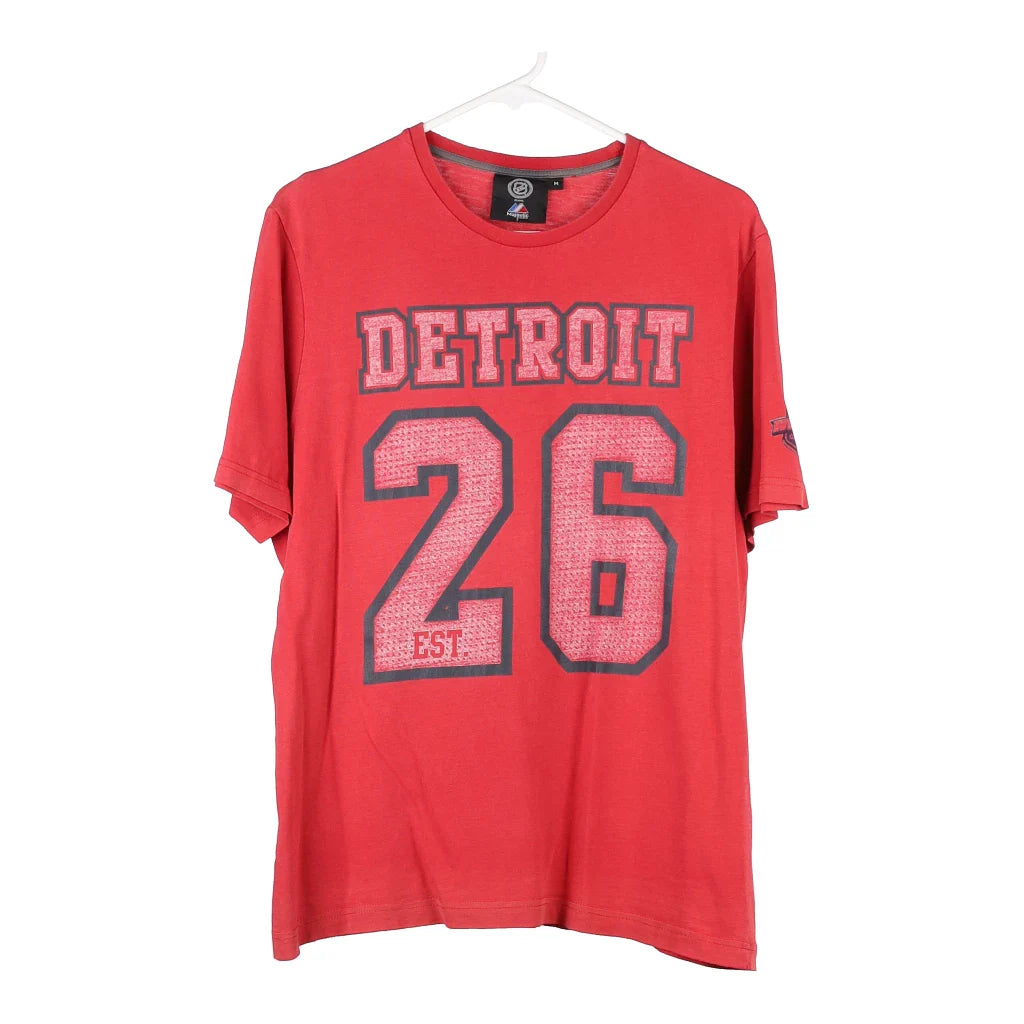 image of Detriot Red Wings Majestic NHL T-Shirt - Medium Red Cotton