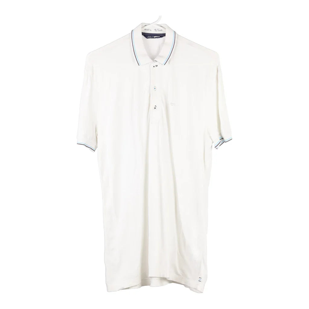 image of Gas Tall Polo Shirt - Medium White Cotton