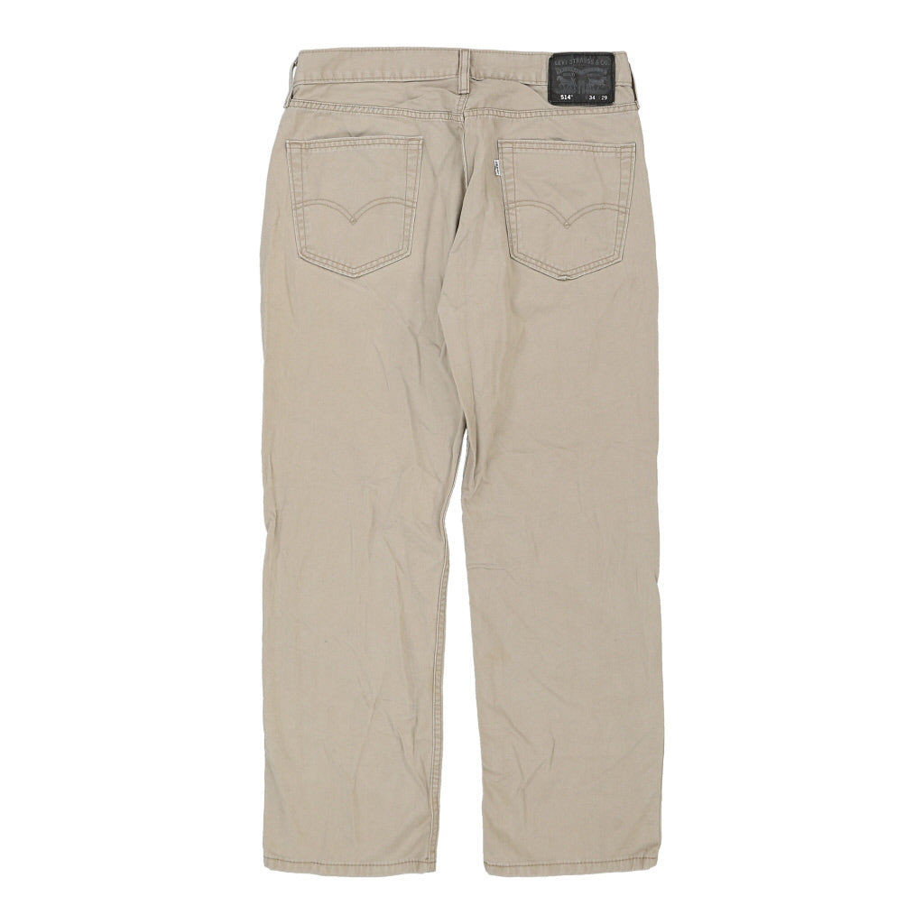 image of 514 Levis Trousers - 34W 28L Cream Cotton