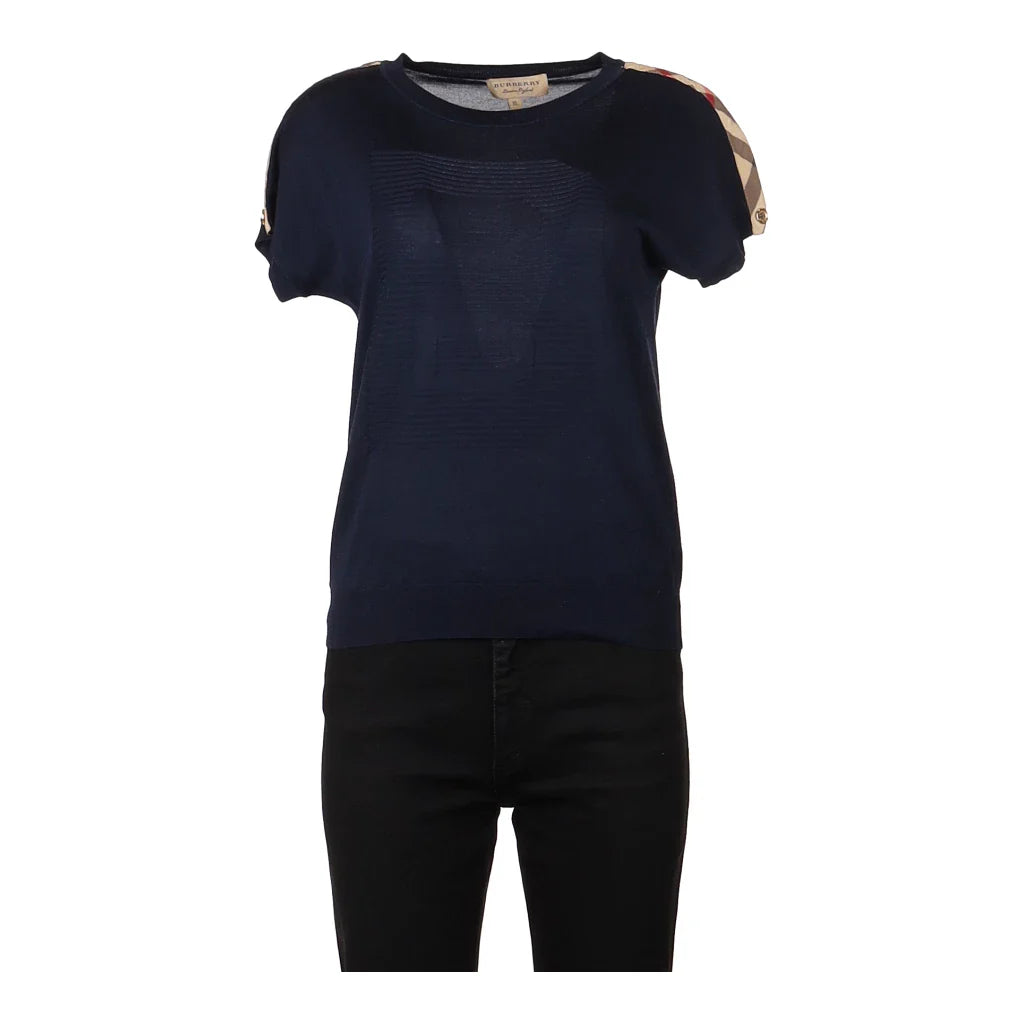 image of Burberry Top - XL Blue Cotton