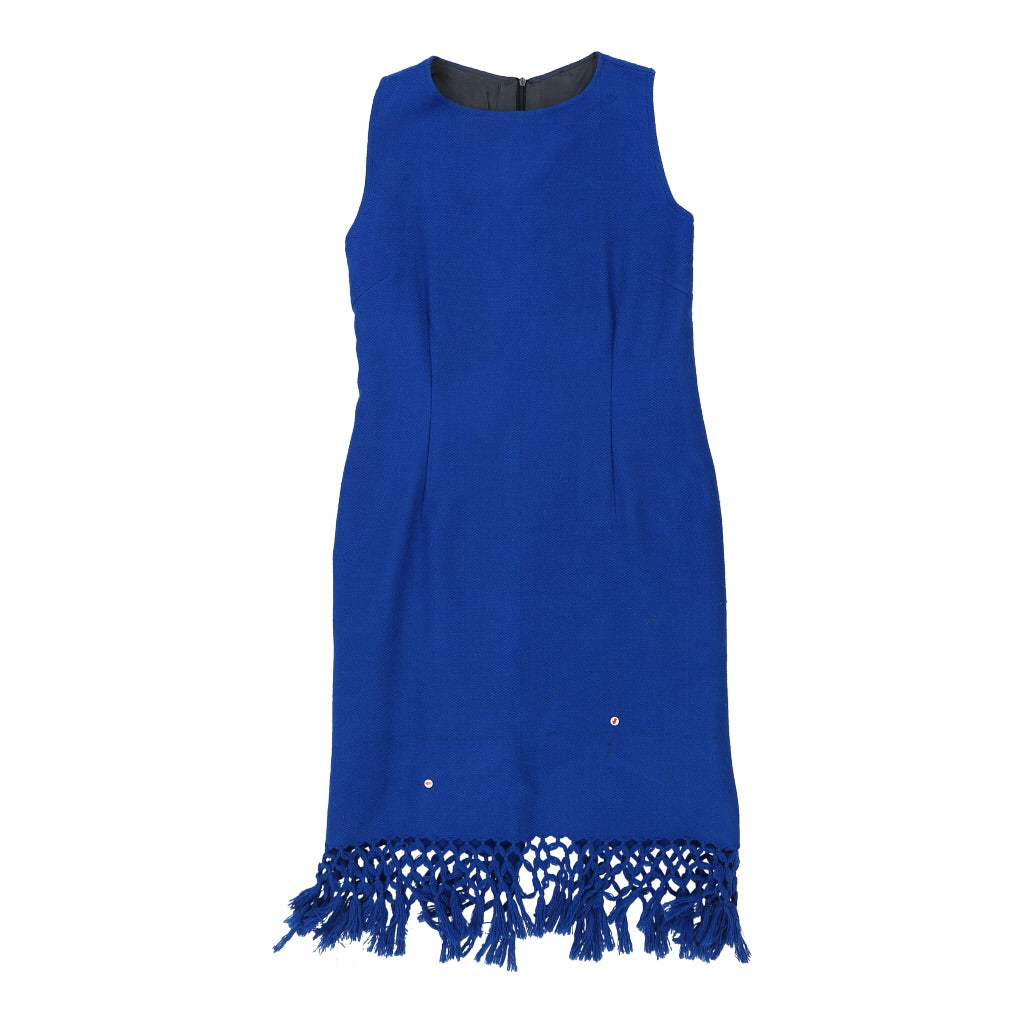 image of Hugo Boss Midi Dress - Medium Blue Polyester Blend