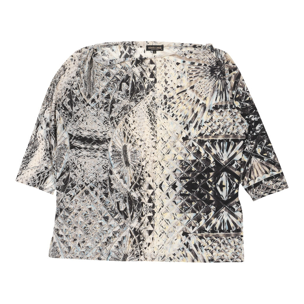 image of Roberto Cavalli Top - XL Grey Polyester