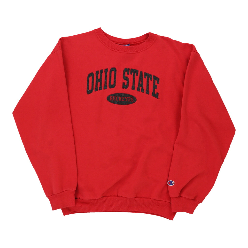 Image of Age 14 Ohio State Buckeyes Champion NCAA Sweatshirt - XL Red Cotton Blend