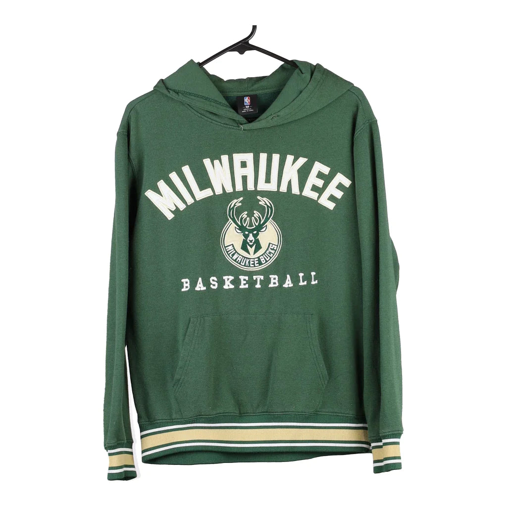 image of Milwaukee Bucks Nba Hoodie - Small Green Cotton Blend