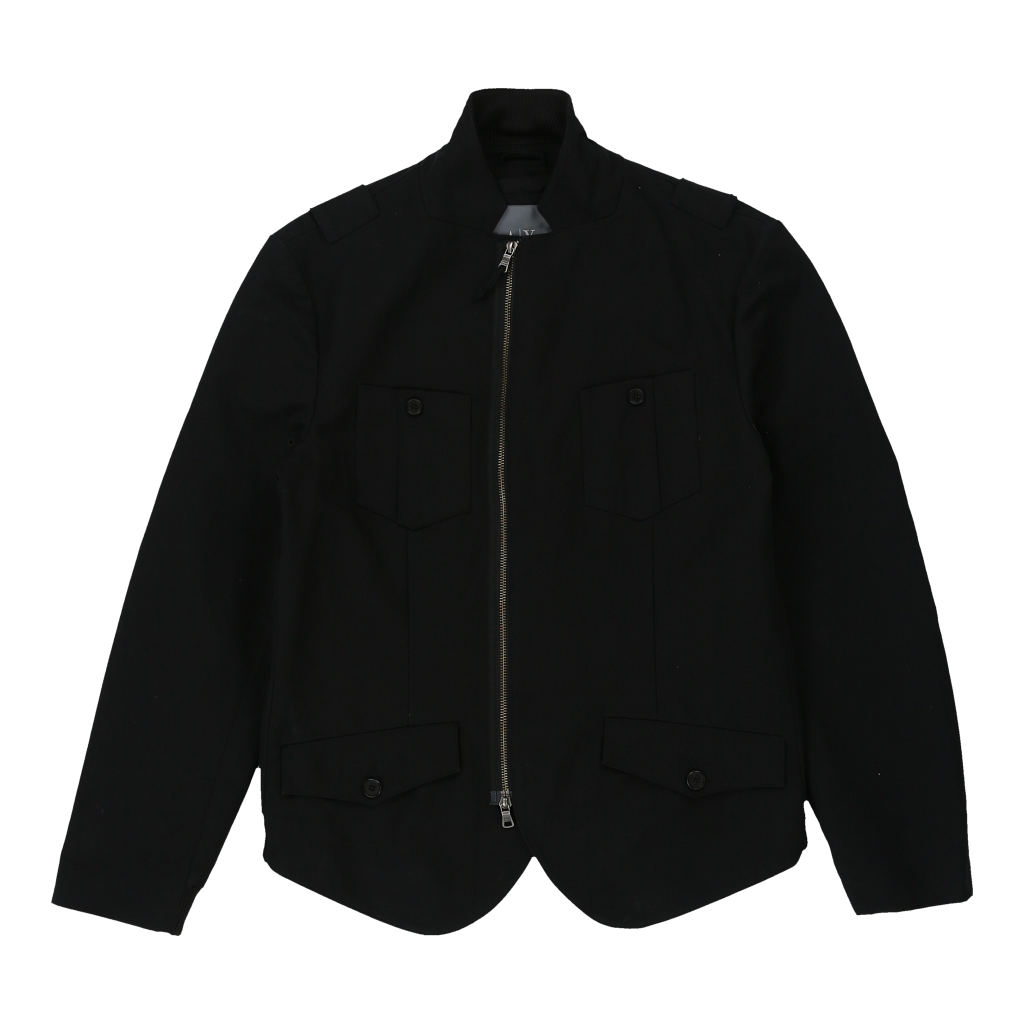 image of Armani Exchange Jacket - Medium Black Cotton