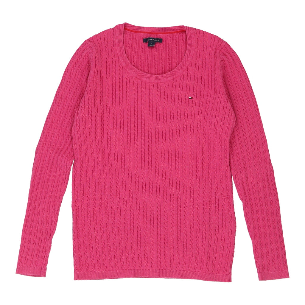 image of Tommy Hilfiger Jumper - Medium Pink Cotton