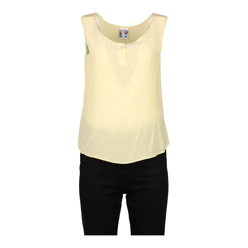 image of Yessica Top - Medium Yellow Silk