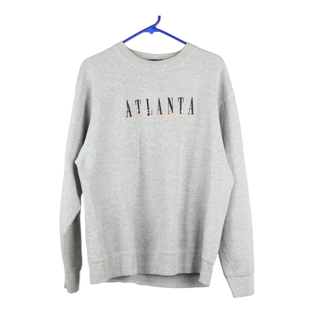 Image of Atlanta Georgia Camp David Sweatshirt - Large Grey Cotton Blend