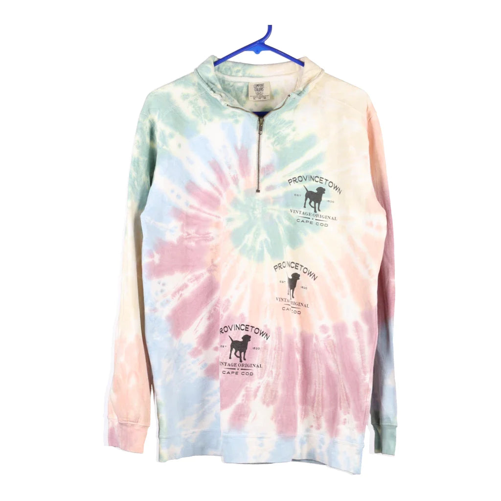 image of Cape Cod Comfort Colors Tie-Dye 1/4 Zip - XL Multicoloured Cotton Blend